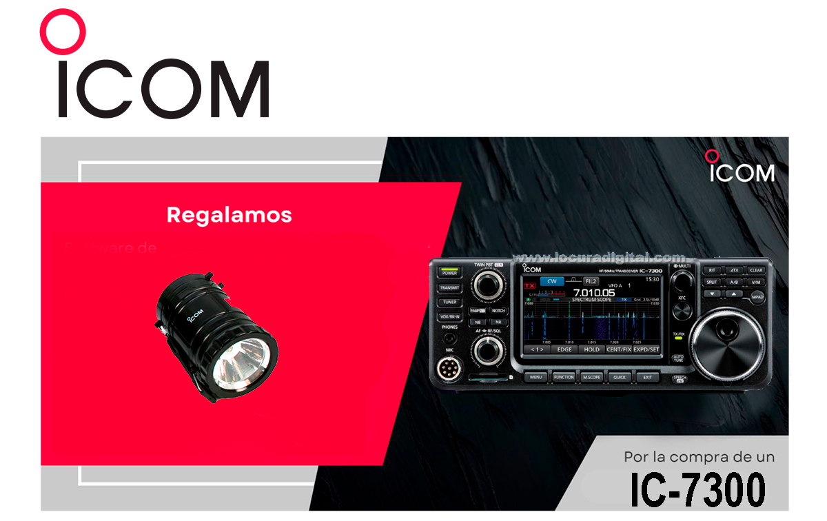 ICOM IC-7300 Transceptor base HF / 50 / 70 Mhz. 