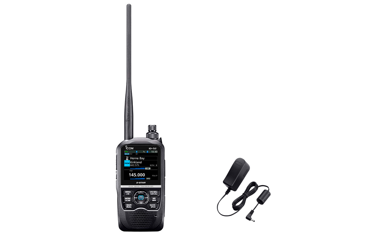 ICOM ID-52E Walkie doble banda VHF/UHF DIGITAL D-Star y Bluetooth