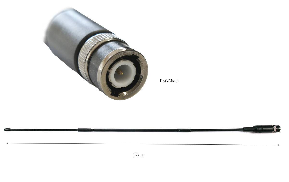 MAAS KHA 27 FLEX BNC CB Walkie Antenna CB 27 Mhz Length 52 Cm BNC