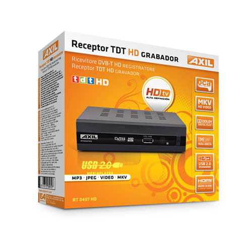 Receptor TDT HD Grabador Axil