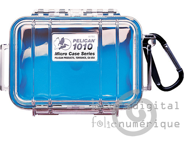 1010-026-100 Micro-Maleta de protección Transparente - Azul 