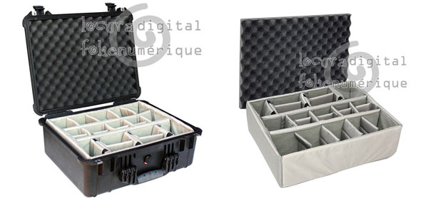 1550-004-110 Protective Case Black with dividers