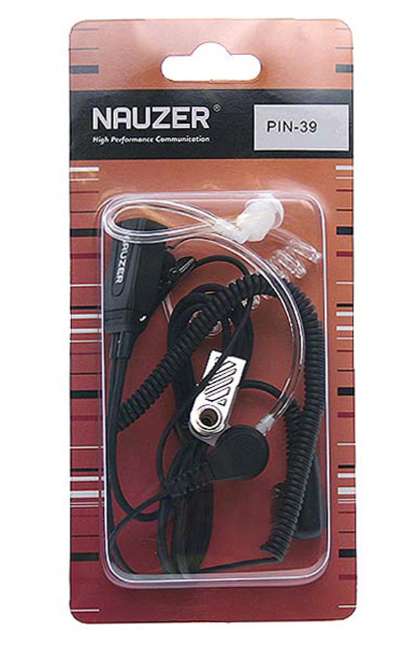 NAUZER PIN-39-M Micro-Auricular tubular con PTT especial para ambientes ruidosos