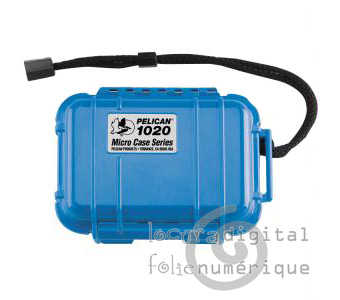 1020-025-120E Micro-Maleta de protección Azul - Opaco