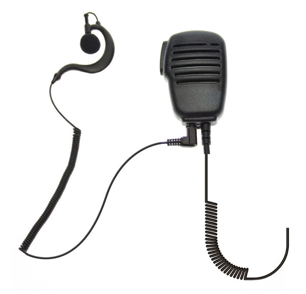 Nauzer MIA115-S2. High quality microphone-loudspeaker with large PTT button. For ICOM handhelds