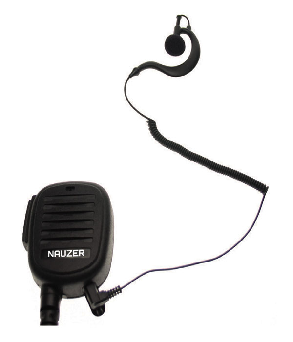 Nauzer MIA120-IC. High quality microphone-loudspeaker with large PTT button. For ICOM handhelds