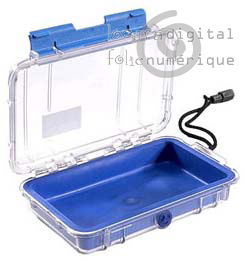 1040-026-100E Micro-Maleta de protección Transparente-Azul