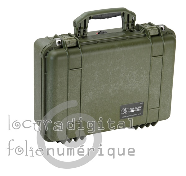 1500000130 Hunter Green Protective Case with foam.