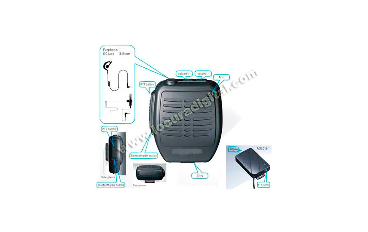 MIA200K Micro-Altavoz BLUETOOTH para KENWOOD