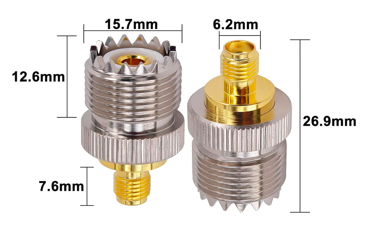 SL16K Adaptador SMA hembra a PL hembra