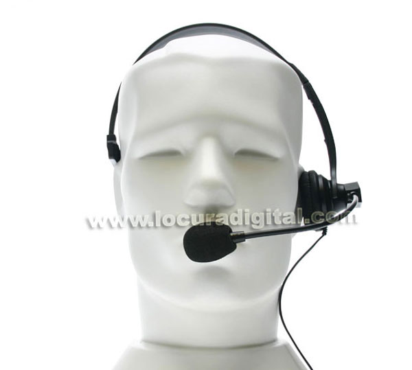 Nauzer HEL770-K. High quality headset with PTT and VOX system. For KENWOOD, LUTHOR, PUXING and WOUXUN handhelds