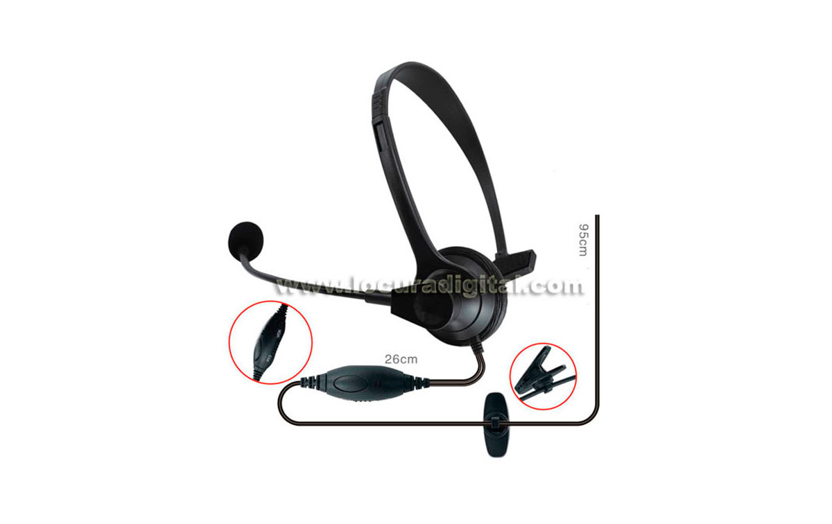 Nauze HEL770K Nauze casco tipo Micro-Speaker (headband) PTT / VOX