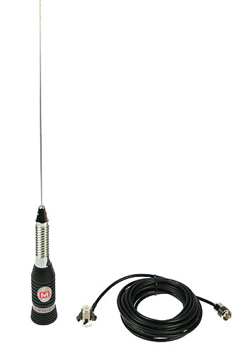 MIRMINDON BRAVO-150. Antena CB 27 Mhz, 148 cm., con muelle + base rosca