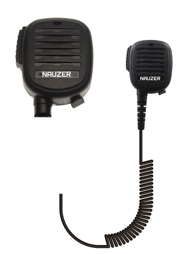 Nauzer MIA120-S. High quality microphone-loudspeaker with large PTT button. For MIDLAND handhelds