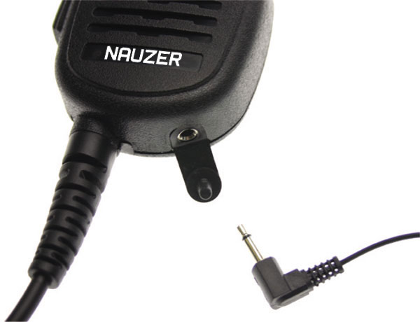 Nauzer MIA120-K1. High quality microphone-loudspeaker with large PTT button. For KENWOOD handhelds
