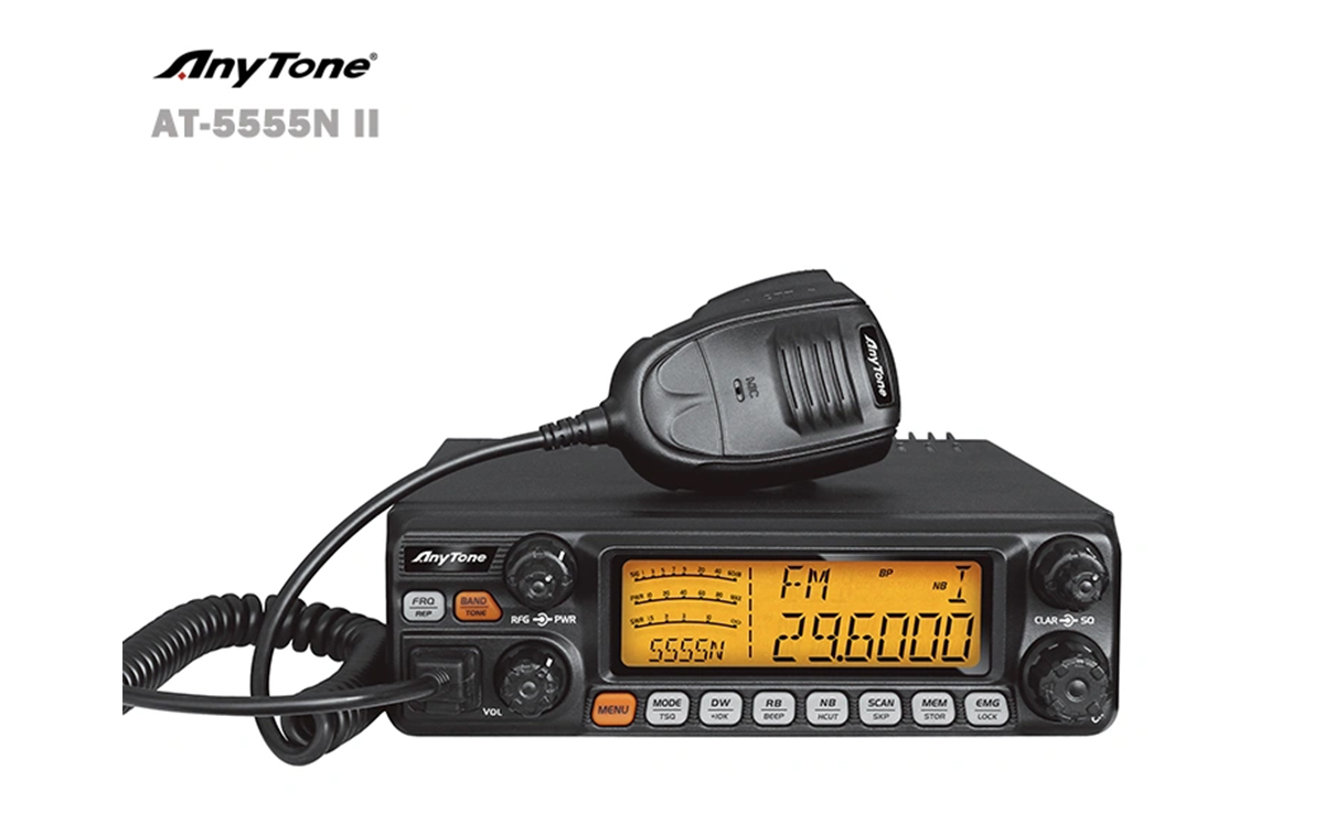 ANYTONE AT-5555N-II Émetteur AM/FM/SSB 10 mètres puissan...