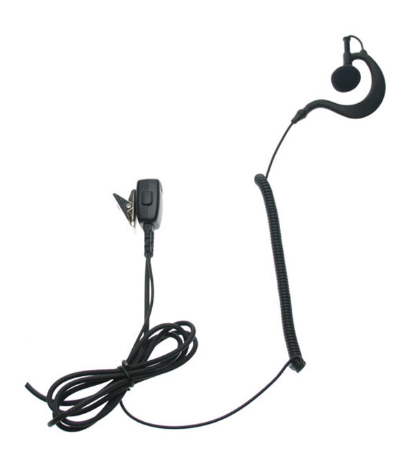 Oreillette Micro-écouteur PIN29M7 Avec PTT – Compatible Motorola DMR, Câble Enroulé, Rotatif 360°