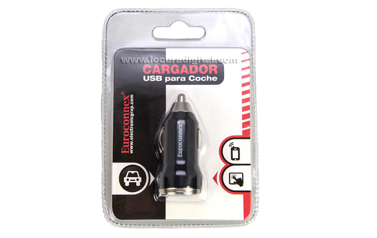 Cargador Coche USB Dos Tomas 2.1 Amperios. 5 V. Adaptador Enchufe USB  Cargador USB de Pared, Android, Iphone, Smartphones MAURE