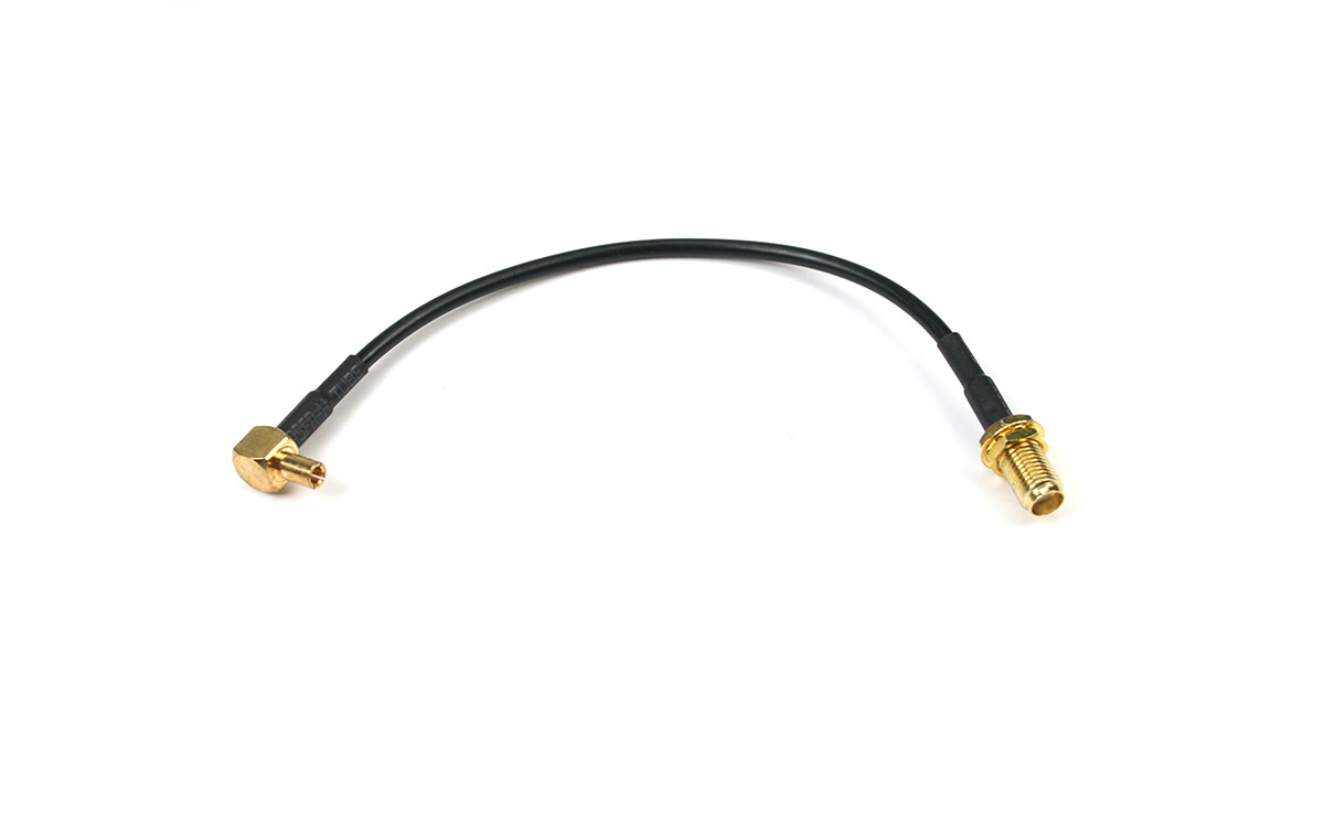 Con0744 Cable Hose 15 Cm Adapter Sma Female Ts9 Male Angled