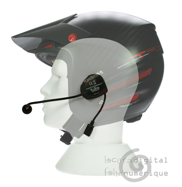  TWIINS D1-LSA Bluetooth Handsfree for open helmets