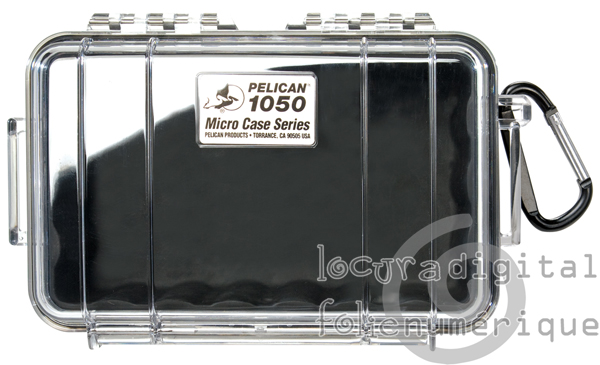1050-025-100E Micro-Clear Protective Case-Negro