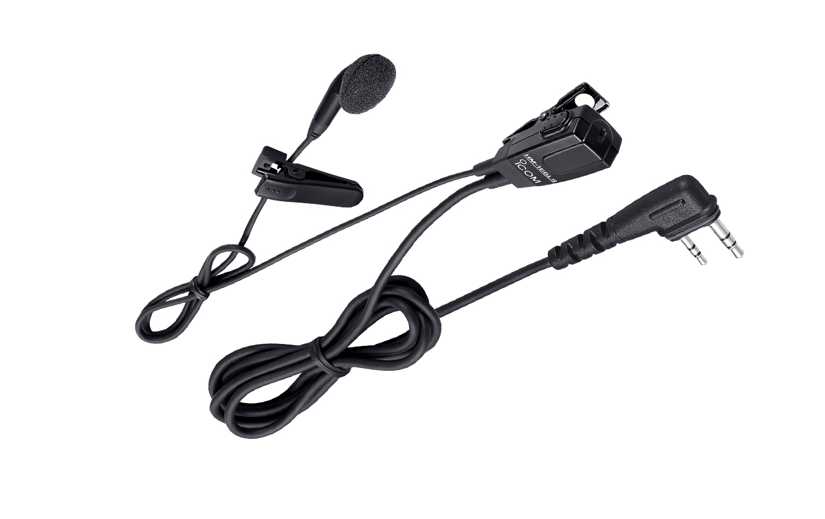 ICOM HM-166LS: Micro-Auricular PTT Tipo Botón para ID-52E, ID-50E 