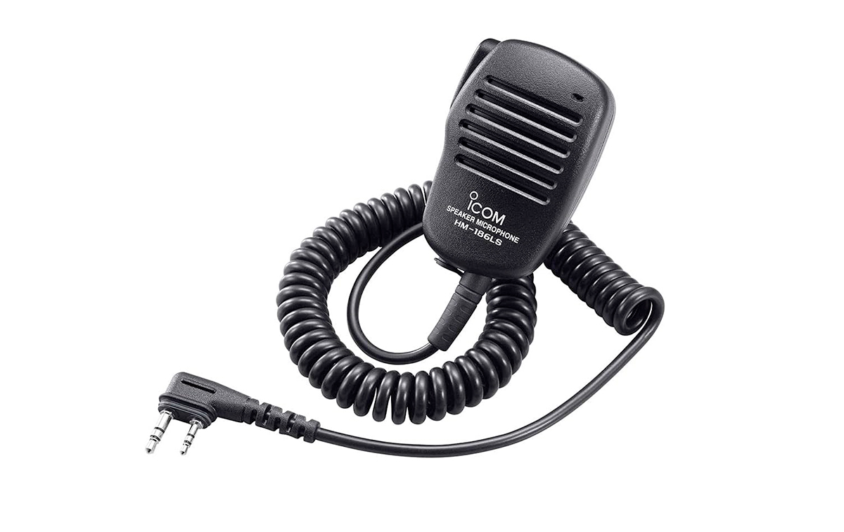 ICOM HM-186LS Micro-altavoz compacto para walkie talkies ICOM IP100H