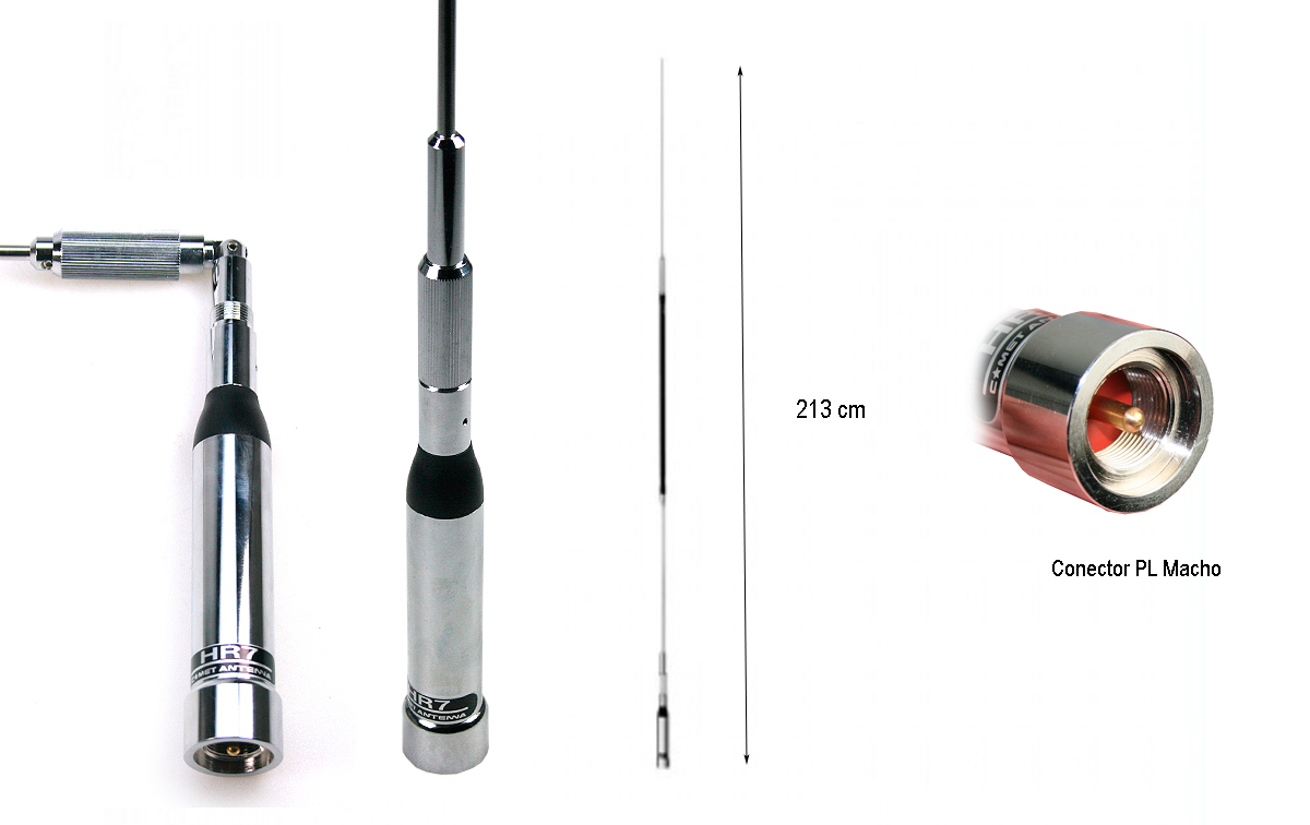 COMET HR7 Antena monobanda HF - 7 Mhz 40 metros Longitud 2,13 mts