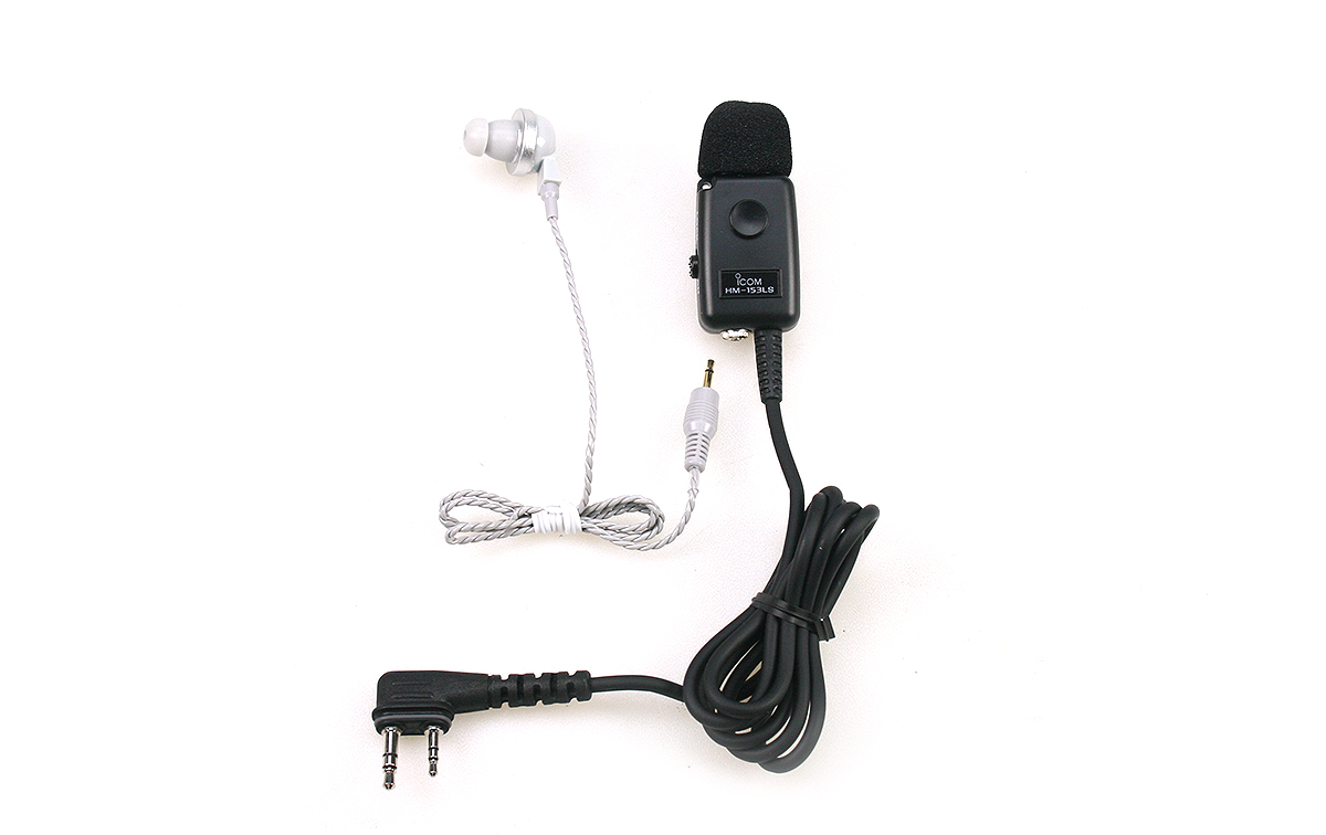 ICOM HM-153LS: Micro Auricular extraible Tipo Botón ID-52E, ID-50E 