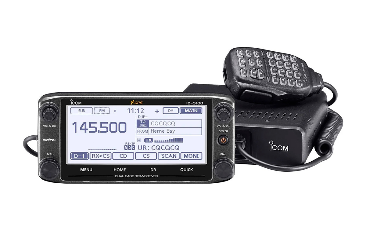 ICOM ID-5100E EMISORA MOVIL DOBLE BANDA VHF 144 / UHF 430 mhz.