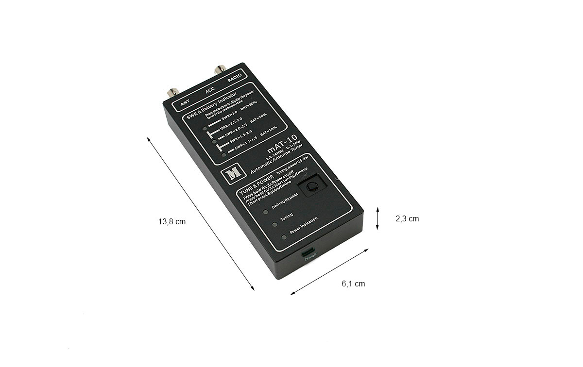 MAT-10-USB Sintonizador Automático HF1,8-54 Mhz 30 w Yaesu 817/818