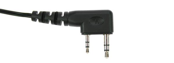 PIN 17 K.   Micro-Earphone, PTT button type, smooth cable. For KENWOOD handhelds.