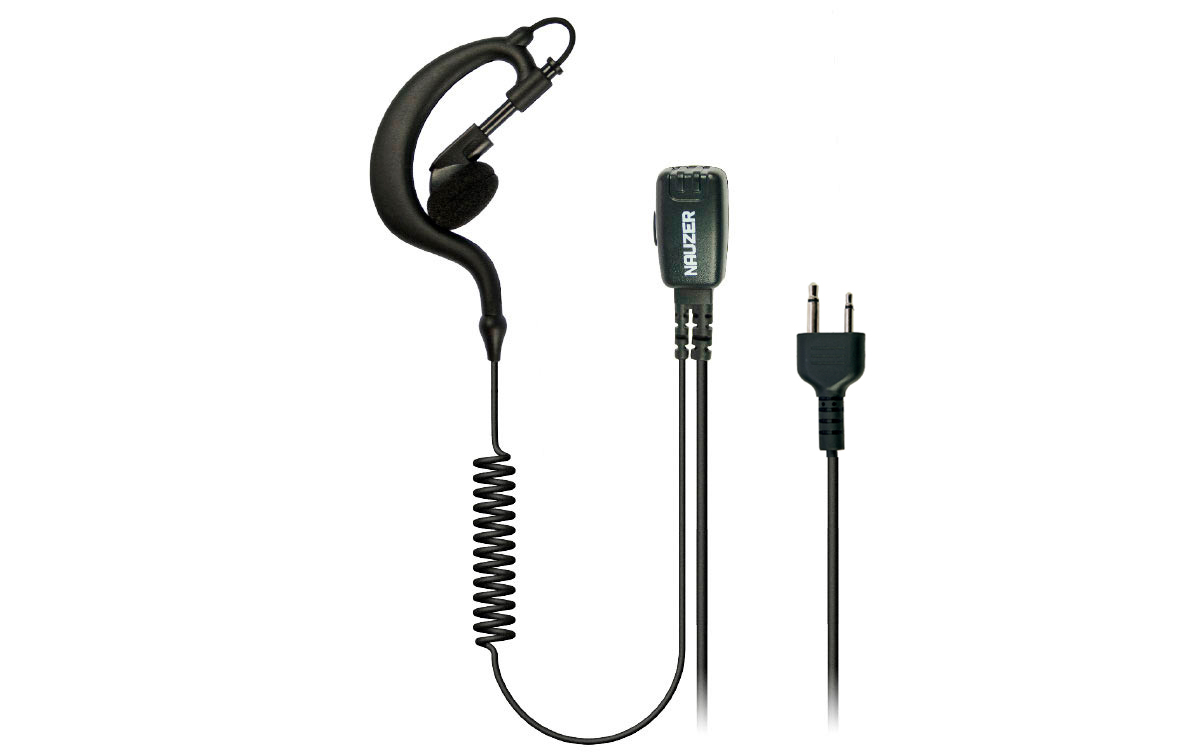 NAUZER PIN29S Micro auricular orejera PTT rizado negro