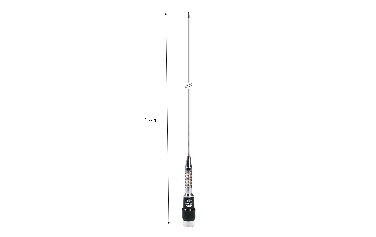 SIRTEL SRTM-128-S Antena móvil VHF 144-174 Mhz. Con muelle Conector PL
