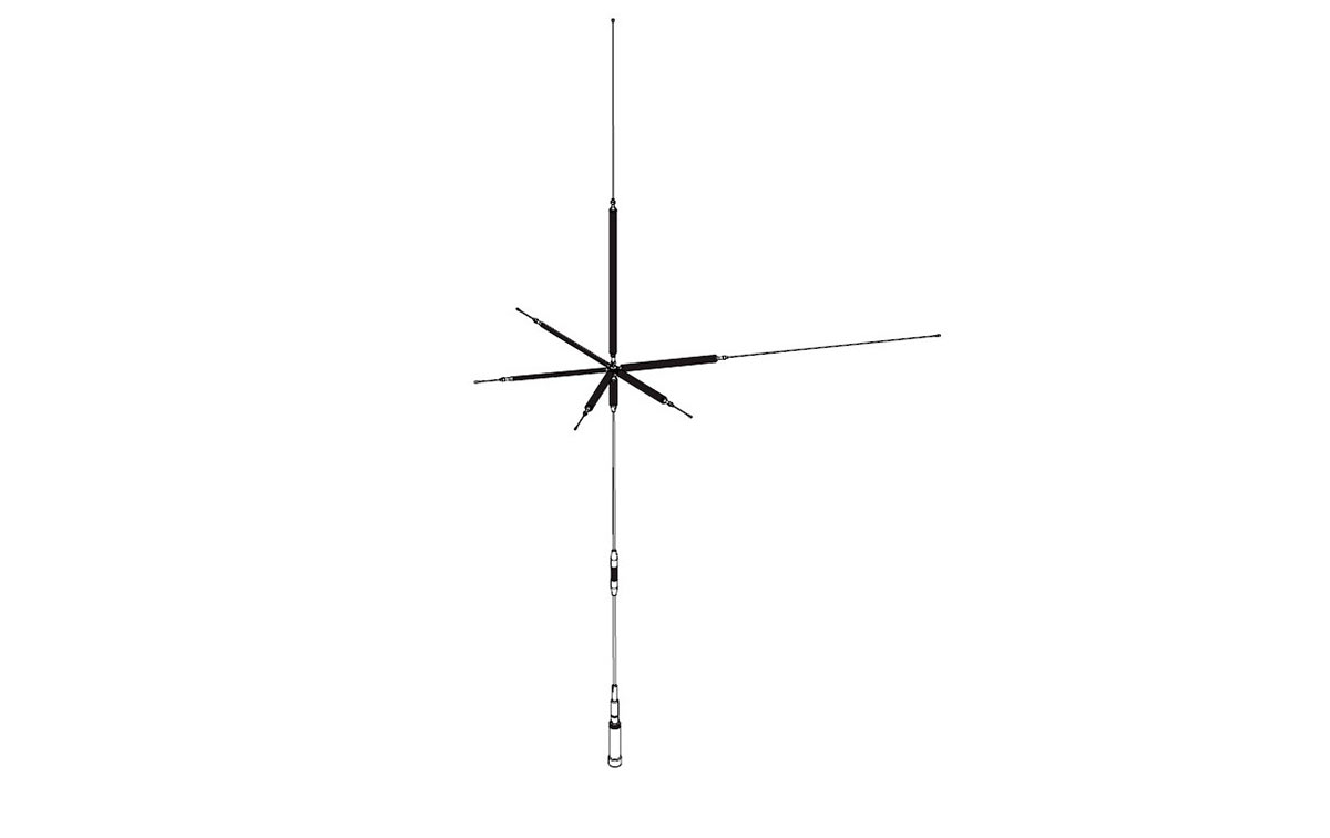 COMET UHV9 9-band portable antenna: 80-40-20-17-15-10-6-2-0.7 meters