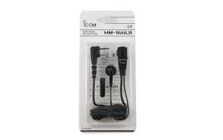 ICOM HM-166LS: Micro-Auricular PTT Tipo Botón para ID-52E, ID-50E 