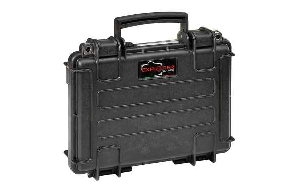 3005B Valise Explorer noire avec mousse Int L300 x L210 x P58