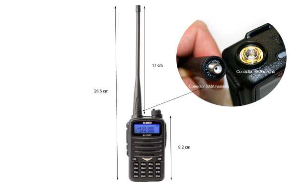 ALINCO DJ-CRX-7 Walkie Talkie Bibanda VHF/UHF 144- 440 Mhz