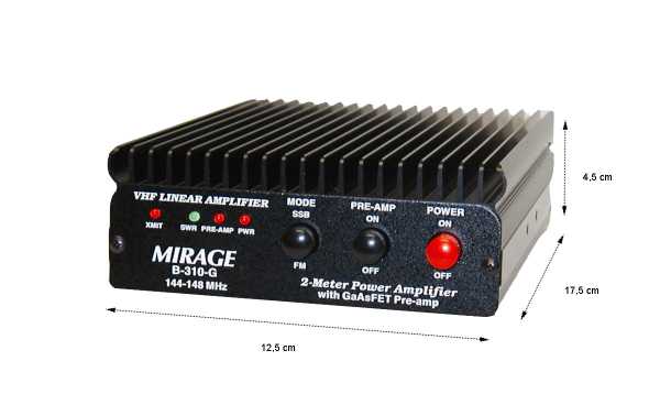 MIRAGE- B310G Amplificador VHF 100 Watios Frecuencia 144-146 Mhz