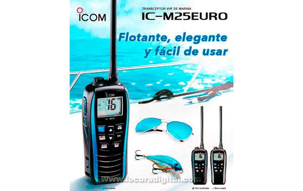 ICM25-GRAY bande portable VHF marine IPX7