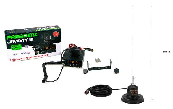 PRESIDENTE JIMMY II KIT Transmissor KM500 CB 27 Mhz. AM-FM 12 volts