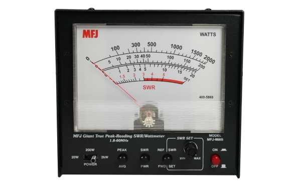 Wattmètre géant MFJ-868B, compteur stationnaire 1.8- 54 Mhz