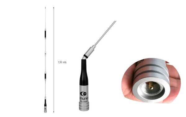 Dual Band VHF/UHF: This antenna covers the VHF (144 MHz) and UHF (430 MHz) bands, making it ideal for a wide variety of amateur radio and communications applications.