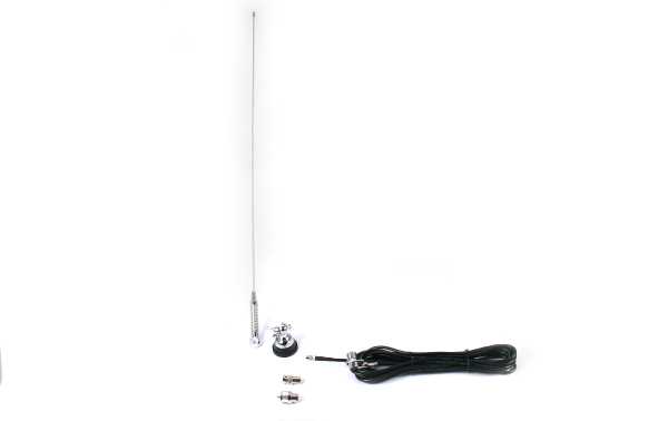 SIRTEL SRTM-108 Antena móvil ajustable 108 a 550 Mhz con muelle