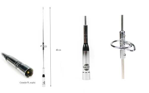 SIRTEL SRTM-770S Antena móvel de banda dupla VHF/UHF 144/430 Mhz