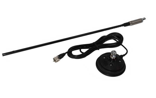 SIRIO T3-27 MAG CB 27 Mhz mobile antenna magnetic base length 62 cm